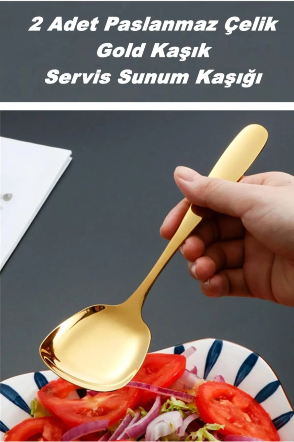 6 ədəd gold detallı tatlı qaşığı dəsti | 6 parça lüks tatlı qaşığı dəsti 13 sm 6 ədəd gold detallı tatlı qaşığı dəsti | 6 parça lüks tatlı qaşığı dəsti 13 sm